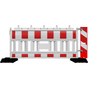 Traffic panel flat | film RA1/A | on both sides indicating right / left | red / white